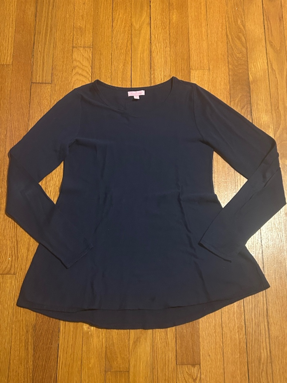 Lilly Pulitzer Navy Scoop Neck Lightweight Sweater Top Women’s S